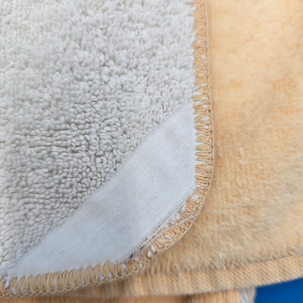 G. Maron Vintage 3pc Velour Towel Set Art Deco‎ Crane 2 Bath Towels Washcloth